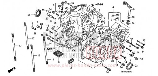 CARTER MOTEUR XR650R4 de 2004